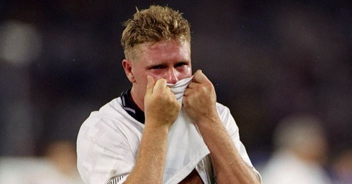 Paul Gascoigne's tears remain the unforgettable image of England's semi-final loss at the 1990 World Cup